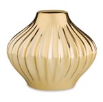 Vaso de Cerâmica Dourado Eolo I 9030 Mart