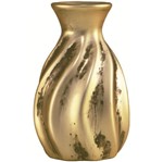 Vaso de Cerâmica Dourado Roar 7011 Mart