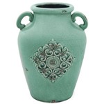 Vaso de Cerâmica Mandala Turquesa I