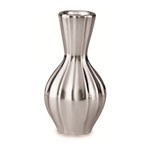 Vaso de Cerâmica Prata 12cm Gael Mart
