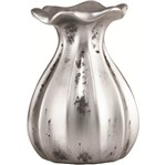 Vaso de Cerâmica Prata Clay 7267 Mart