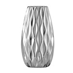 Vaso de Cerâmica - Prata Ondulado 11cm