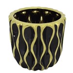 Vaso de Cerâmica Preto Médio - Concepts Life