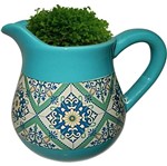 Vaso de Cerâmica Verde Jar Pequeno Urban