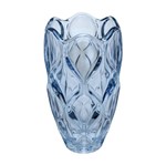 Vaso de Cristal Azul 29,5cm Safir Wolff