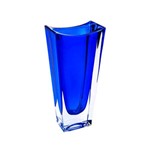 Vaso de Cristal Okinawa Cobalto 29 Cm