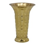 Vaso de Metal Dourado Alena 37cm Espressione