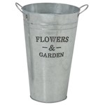 Vaso de Metal Flowers Garden 31cm