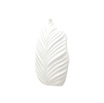 Vaso de Parede Palm Leaf 10 Cm Branco