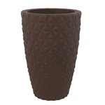 Vaso de Planta Coluna Redonda 3d 36x25x57 Marrom