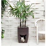Vaso de Planta com Casa Caminha de Gato Cachorro Pet Cat Cave 60x40