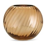 Vaso de Vidro Dourado 16,5cm Leena 9305 Mart