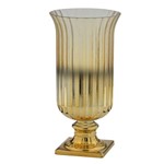 Vaso de Vidro Dourado Style 30cm Espressione