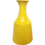 Vaso Decorativo Cerâmica Jug Bottle Grande Urban Amarelo - 30x15,5x15,5cm