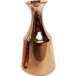 Vaso Decorativo Cerâmica Jug Bottle Pequeno Urban Dourado - 24,8x12,5x12,5cm