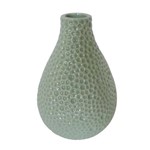 Vaso Decorativo de Ceramica Verde13,5x13,5x19cm - Led Lustre