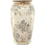 Vaso Decorativo em Cerâmica Han Florido 28,5cmx16,5cm Mart C