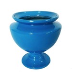 Vaso Decorativo para Plantas Roma Azul em Fibra