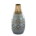 Vaso em Cerâmica Indigo 8x16,5 Cm