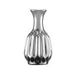 Vaso em Ceramica na Cor Prata 6,5x12