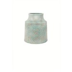 Vaso em Cerâmica Psique 6472 21cm Azul