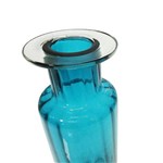 Vaso Garrafa Brescia Azul Pequeno em Vidro