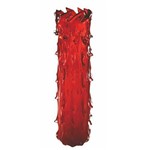 Vaso Grande em Murano Modelado na Cor Vermelha