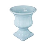 Vaso Grego Decorativo em Cerâmica Azul Bebê 11 Cm Taça
