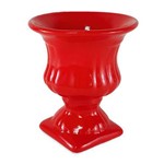 Vaso Grego Decorativo em Cerâmica Vermelho 11 Cm Taça