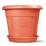 Vaso Plástico Romano Redondo N4 35,5 Litros - Cerâmica