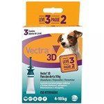 Vectra 3d Cães 4 a 10kg 1.6ml Anti-pulgas Ceva 3 Pipetas