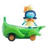 Veículo com Mini Figura - Smurfs - Smurflily e Leafboard - Sunny