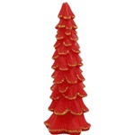 Vela Árvore de Natal Christmas Traditions 29,5 Cm - Vermelha