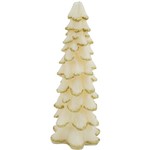 Vela Ávore de Natal Christmas Traditions com Detalhes Dourados 29,5cm