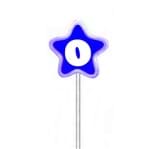 Vela de Aniversário Estrela Azul Velarte Vela de Aniversário Estrela Azul Nº 0 Velarte