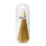 Vela Piramide Frisada Ouro 15cm Natal Produtos Parabéns
