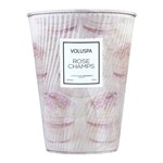 Vela Rose Champs Macaron Collection Cone Textura 2 Pávios 80 Horas Voluspa
