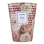 Vela Rose Otto Roses Collection Cone Textura 3D 2 Pávios 80 Horas Voluspa