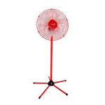 Ventilador de Coluna 50cm - Vermelho - Turbo Tufão Oscilante Loren Sid Bivolt