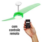 Ventilador de Teto Spirit 203 Verde Neon Lustre Flat com Controle Remoto Cr01 - 127v