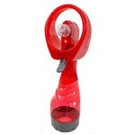 Ventilador Mini com Borrifador Vermelho Água