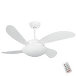 Ventilador Teto Branco Premium Fly Branco 220v C/ Controle