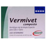 Vermífugo Vermivet Composto 600 Mg