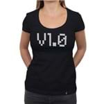 Versão 1.0 - Camiseta Clássica Feminina