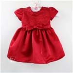 Vestido Baby Festa Corações com Strass - Vermelho - Petit Cherie-0-3meses