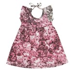 Vestido Bebê Floral Rosa-1