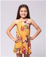 Vestido Infantil - Amarelo Floral P