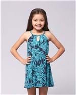 Vestido Infantil - Tropical Azul P