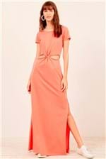 Vestido Longo Dress To Vazado Frente - Rosa