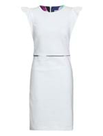 Vestido Mini Branco Vestido Curto Dress Bianco Ottico Tamanho 42